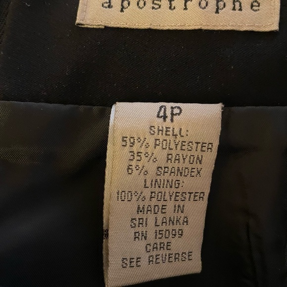 Apostrophe Black Skirt with Side Grommets - Picture 3 of 3